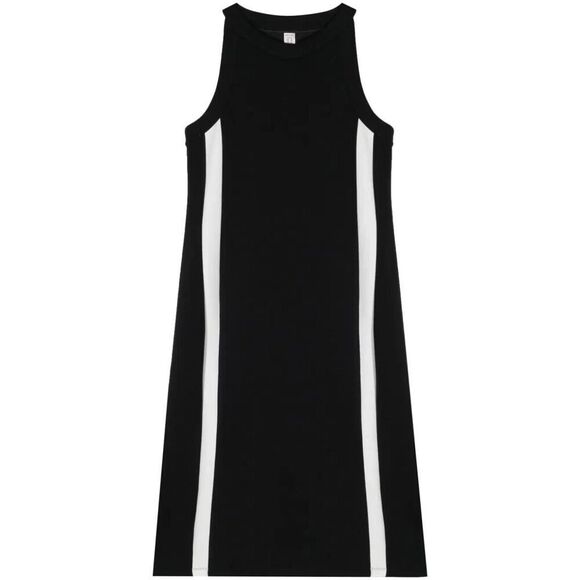 NEW SPANX AirEssentials stripe-detail round-neck dress in black size Small - Picture 3 of 6